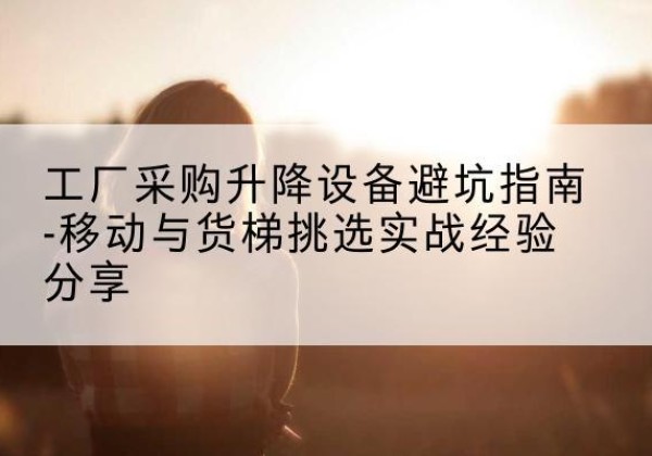 龙泉移动式升降机怎么选-工厂采购升降设备避坑指南-移动与货梯挑选实战经验分享